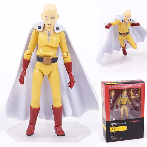 Figma 310 One Punch Man экшн фигурка Сайтама из ПВХ коллекционные модели игрушек