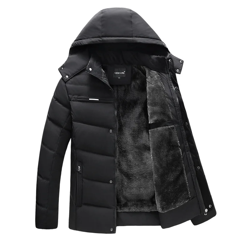 

Parka Men Coats 2022 Winter Jacket Men Thicken Hooded Waterproof Outwear Warm Coat Fathers' Clothing Casual Men's Overcoat