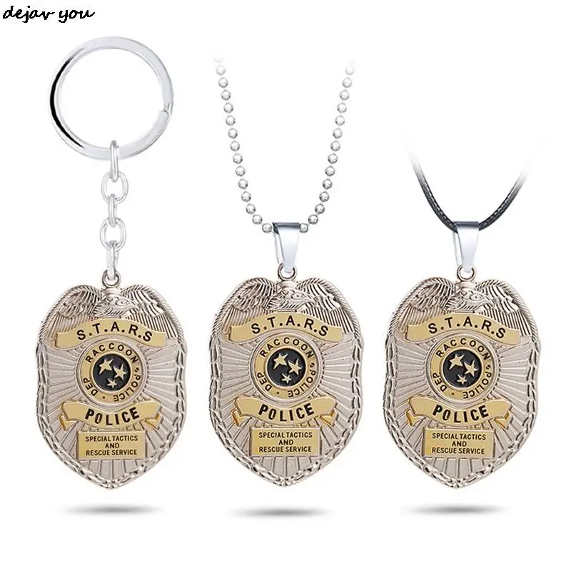 Енот город полиция значок брелок биологическая опасность кулон ожерелье зонтик