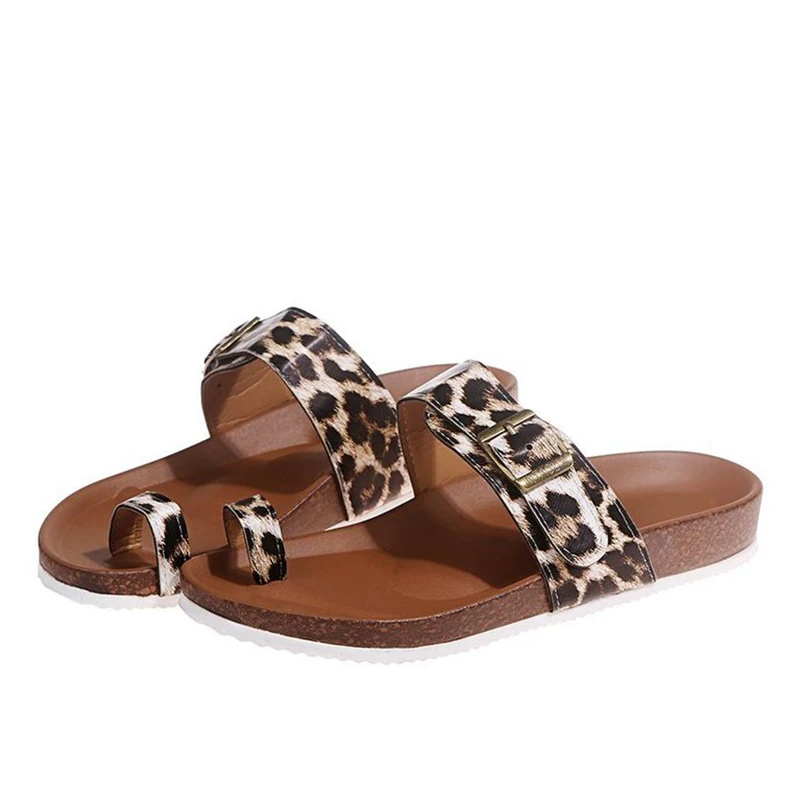 

Women Slippers Shoes Fashion Sandals Shoes Leather Beach Clip Toe Buckle Lady Flip Flops Female Flat Woman Slides Casual Summer
