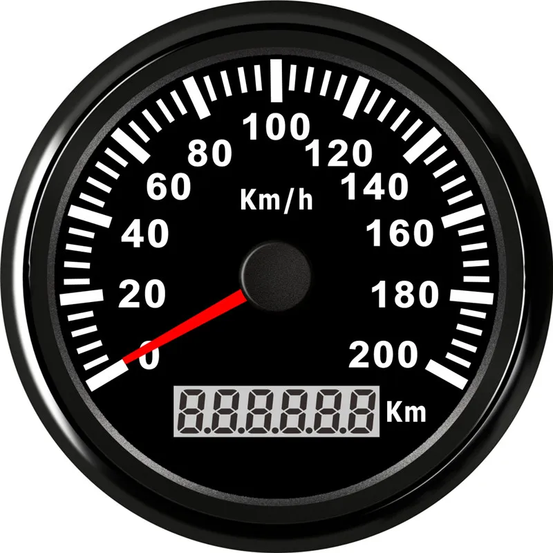 GPS измеритель скорости мотоцикла цифровой водонепроницаемый 85 мм 200 км/ч для авто