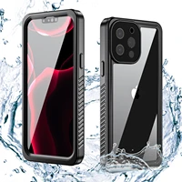 suitable for iphone series mobile phones 11 12 13 mini pro max waterproof case iphone13 transparent fall proof diving case
