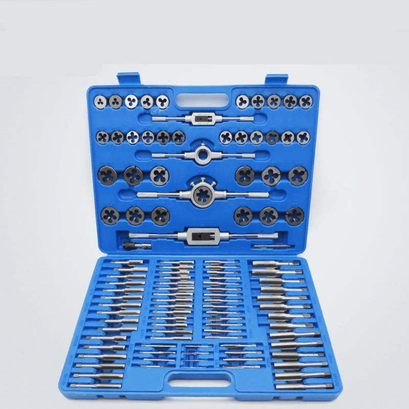 Набор метчиков и штампов 110 шт. метрические заглушки из сплава стали Метчики