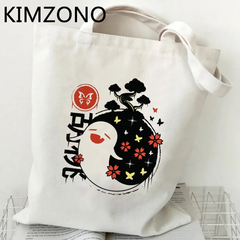 

Genshin Impact shopping bag bolsas de tela eco shopper bolsa shopping grocery bag jute sacola ecobag shoping sacolas