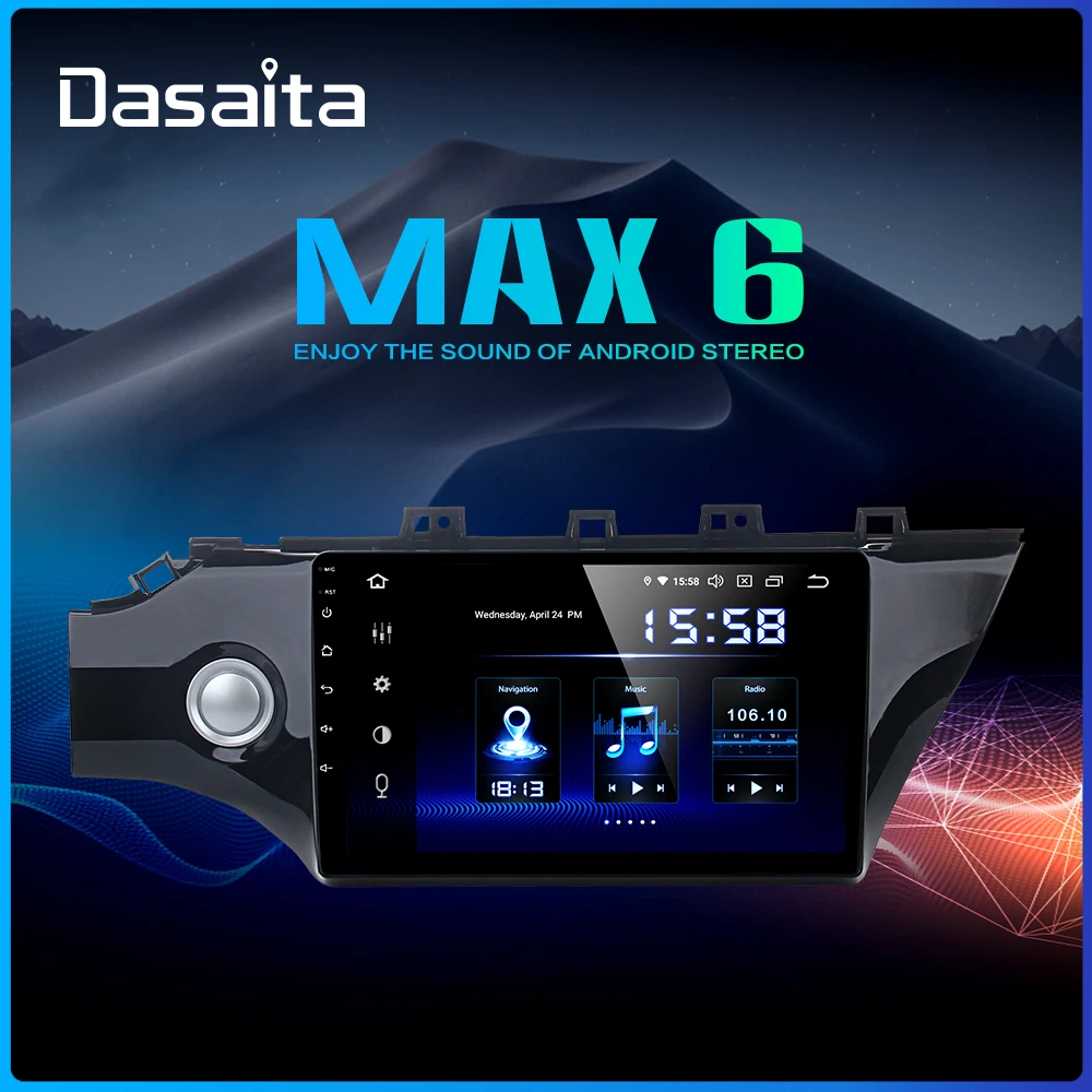 Автомобильное радио Dasaita с IPS-экраном 10 2 дюйма Android 9 0 для Kia K2 Rio 2017 Bluetooth и GPS