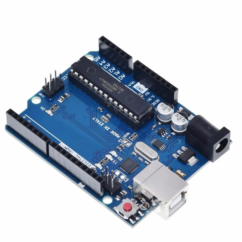 1 Комплект UNO R3 официальная коробка ATMEGA16U2+ MEGA328P чип для Arduino UNO R3 макетная плата+ USB кабель