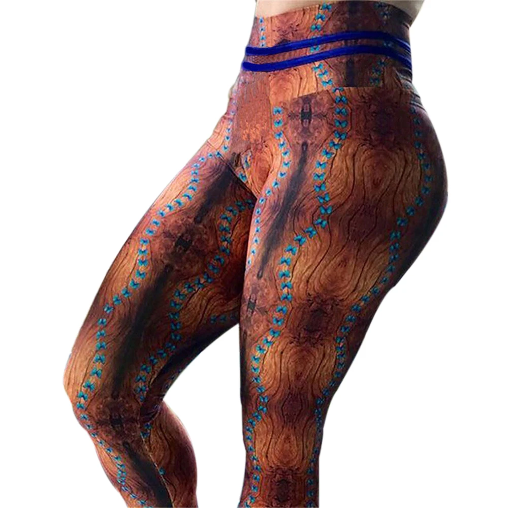 Женские Леггинсы пуш-ап со змеиным принтом эластичные облегающие леггинсы для