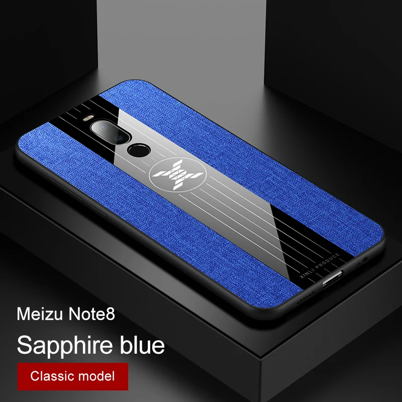 Для meizu Note 9 8 чехол Роскошная жесткая ткань с кольцом магнитный штатив тонкая защитная задняя крышка для meizu m9 note note9 note 8
