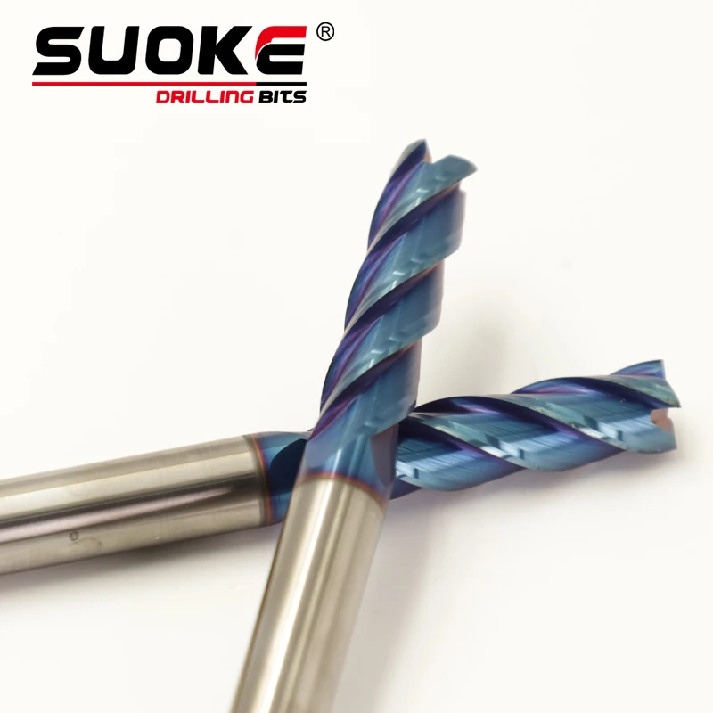 

SUOKE Milling Cutters HRC65 Solid Carbide EndMills Mill Cutter Carbide End Mills Milling Cutter Metall