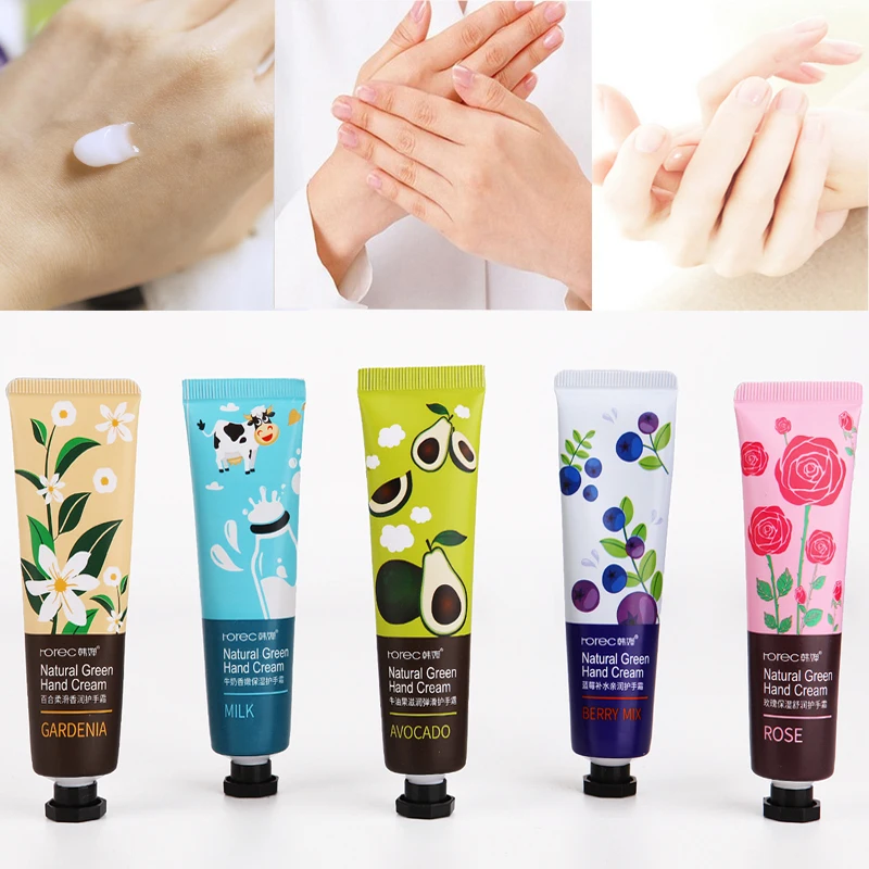 Fruit flower hand cream dry damaged skin hand lotion moisturizing hand care images - 6