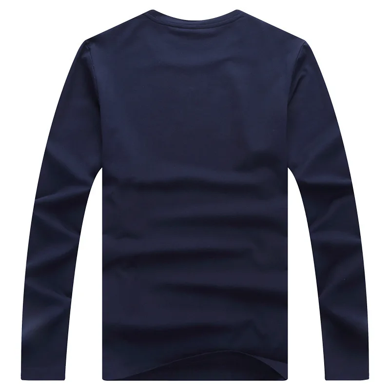 

2021 Fashion Autumn Men's Quality Casual T-Shirts Long Sleeve O-Neck Cotton Male Shark Brand Animal Pattern Clothing Size M-3XL