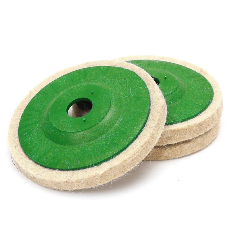 

3pcs 4 Inch Wool Polishing Pads Buffing Angle Grinder Wheel Felt 100mm Polishing Disc Pad Set Useful Abrasive Tools Hand tools