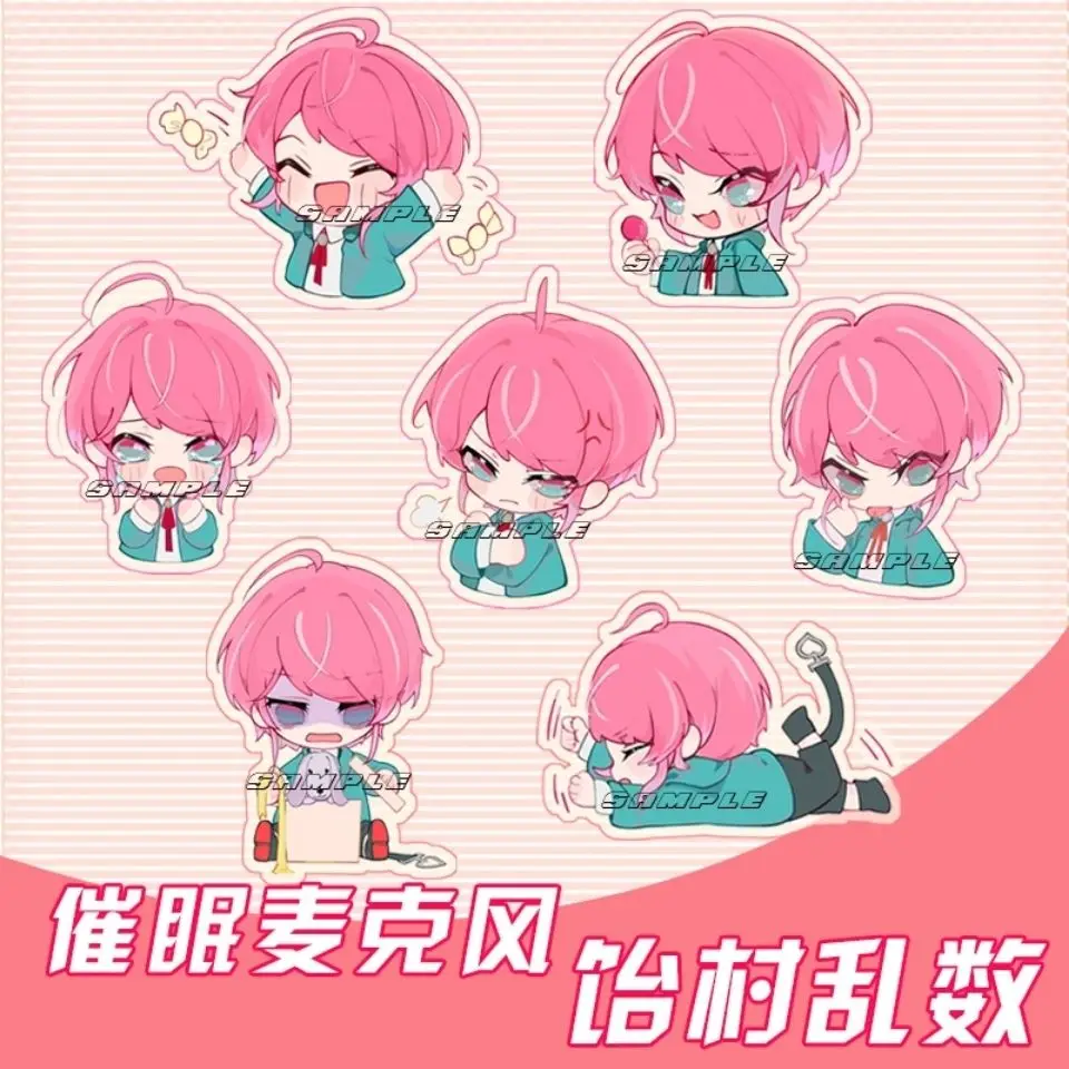 action Hypnosis Microphone Amemura Ramuda Acrylic Pendant Key Chain Toys For Children Desk Decor Standing Plate Anime Gift Toys