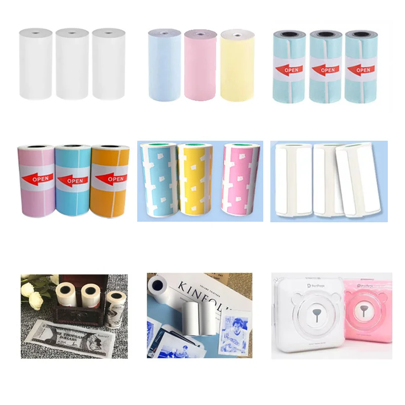 

3 Rolls of Thermal Stickers, Photo Paper, Photo Printing for Peripherals, Printers