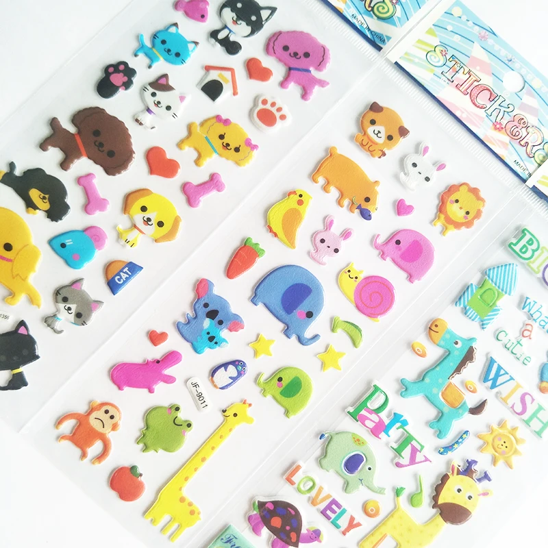 68 шт. Детская сумка с граффити Мультяшные наклейки цветная бумага складные и