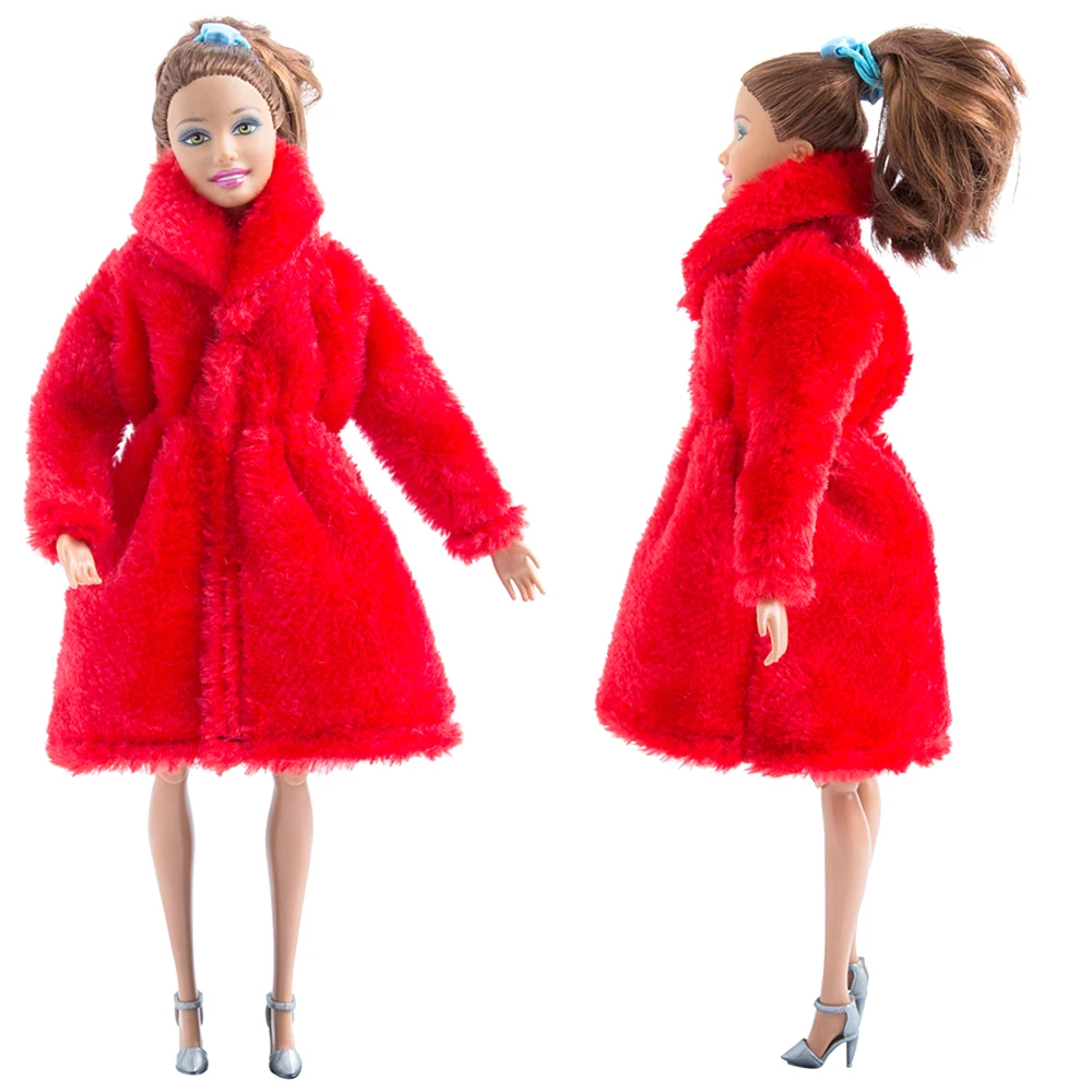 NK новейшая кукла большая красная благородная шерстяная куртка повседневное