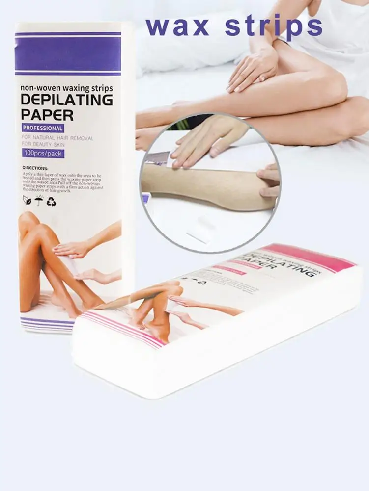 200 шт. Удобная БЫСТРОРАЗЪЕМНАЯ лента для волос восковая Нетканая Восковая бумага