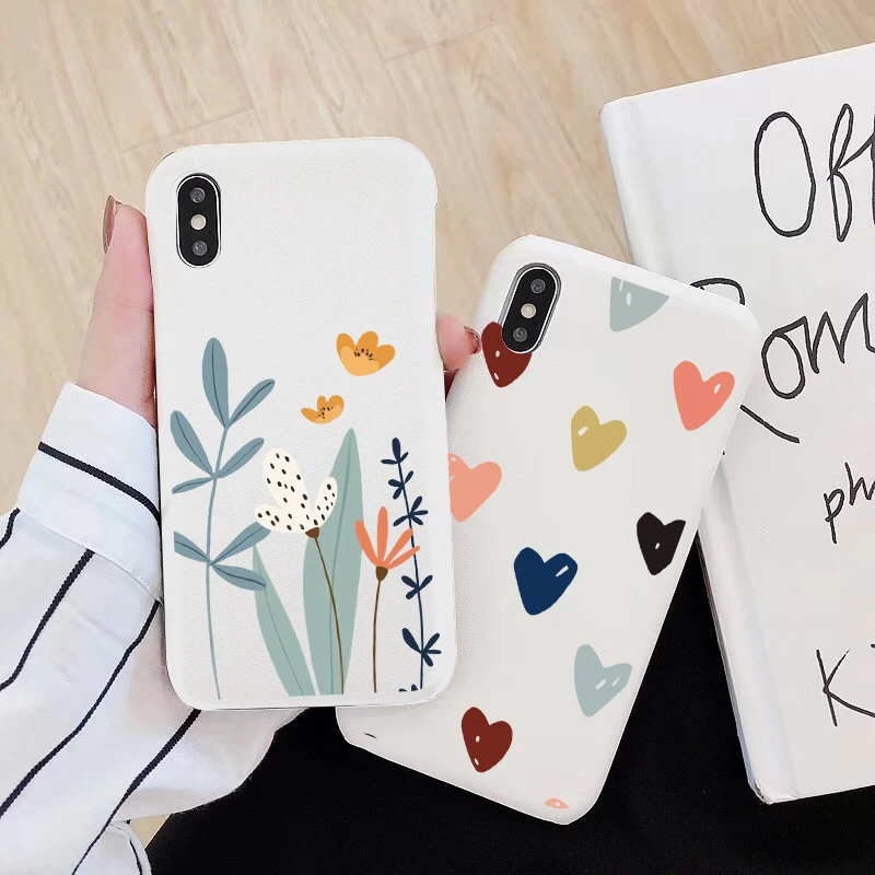 For Samsung Galaxy Quantum 2 A22 A51 S21 S20 FE S10e S10 Plus Ultra Lite A72 A50 A30S A52 A32 A71 A70 Flowers Marble Heart Cases
