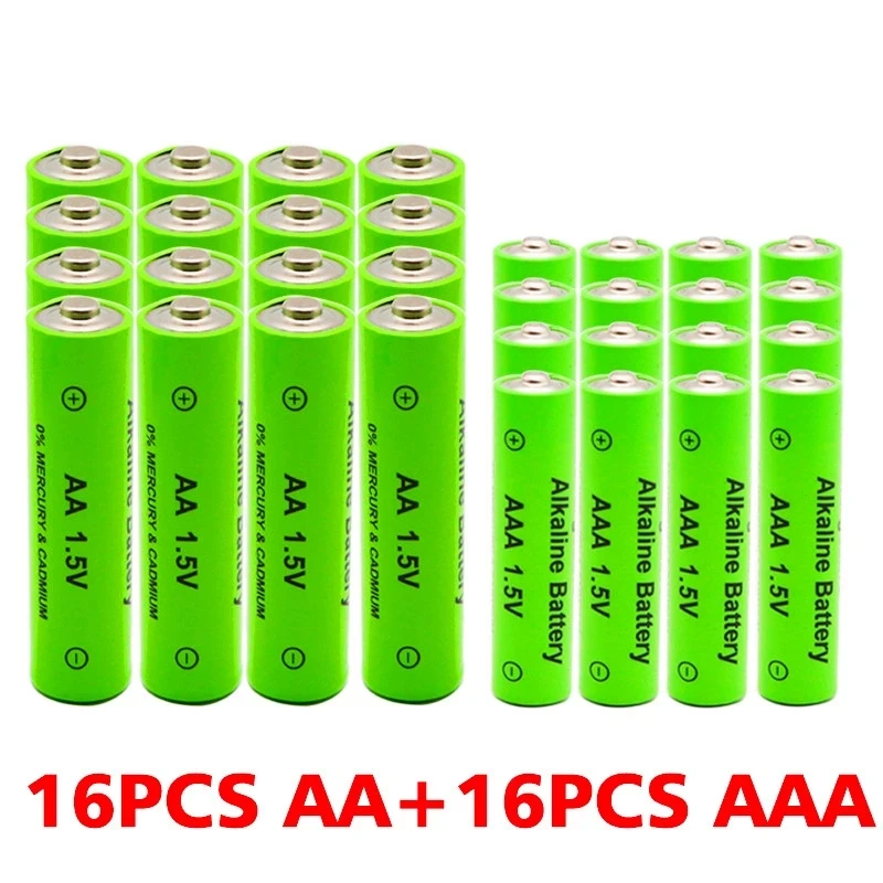 AA + AAA Rechargeable 1.5V 5800mAh / 4000mah Alkaline Battery Flashlight Toys Watch MP3 Player Replace Ni-Mh | Электроника