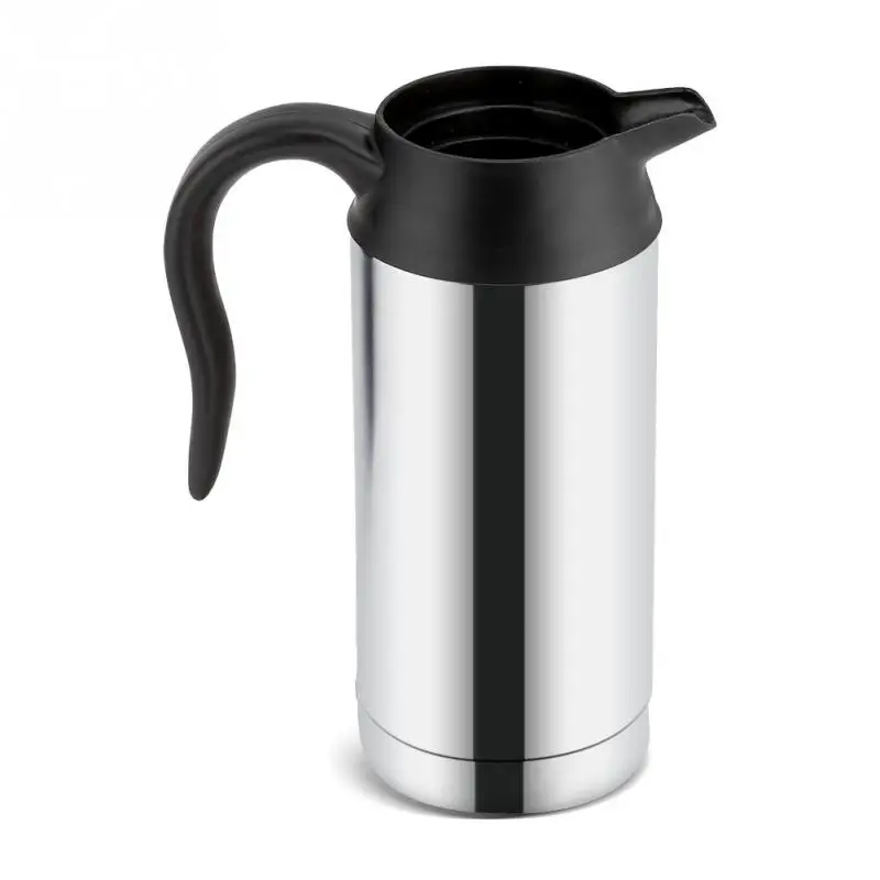 

12V 750ml Vehicular Kettle Car Electric Pot Stainless Steel Coffee Mug With Cigarette Lighter Auto Accessories Coffee Kettle
