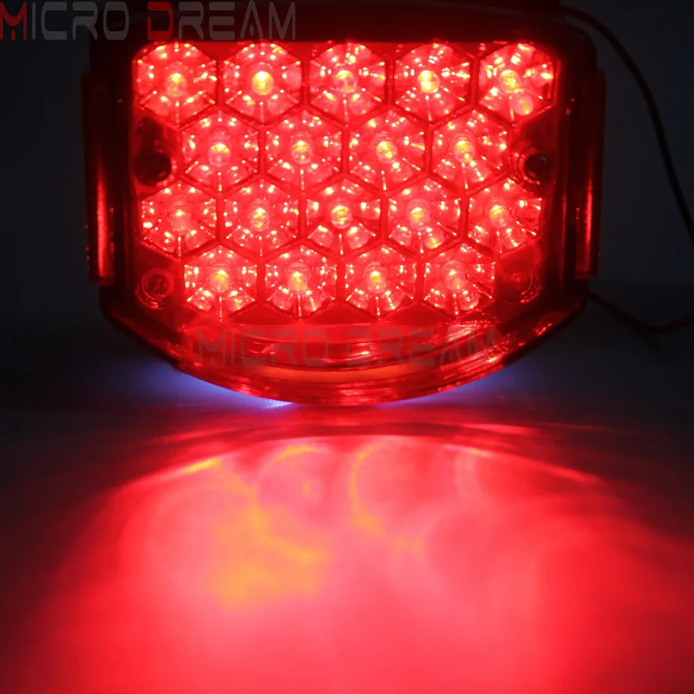 Задсветильник для мотоцикла красный светодиодный задсветильник онарь номерного