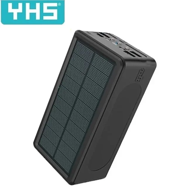 

Портативный внешний аккумулятор на солнечной батарее, 100000 мАч, 4usb-порта