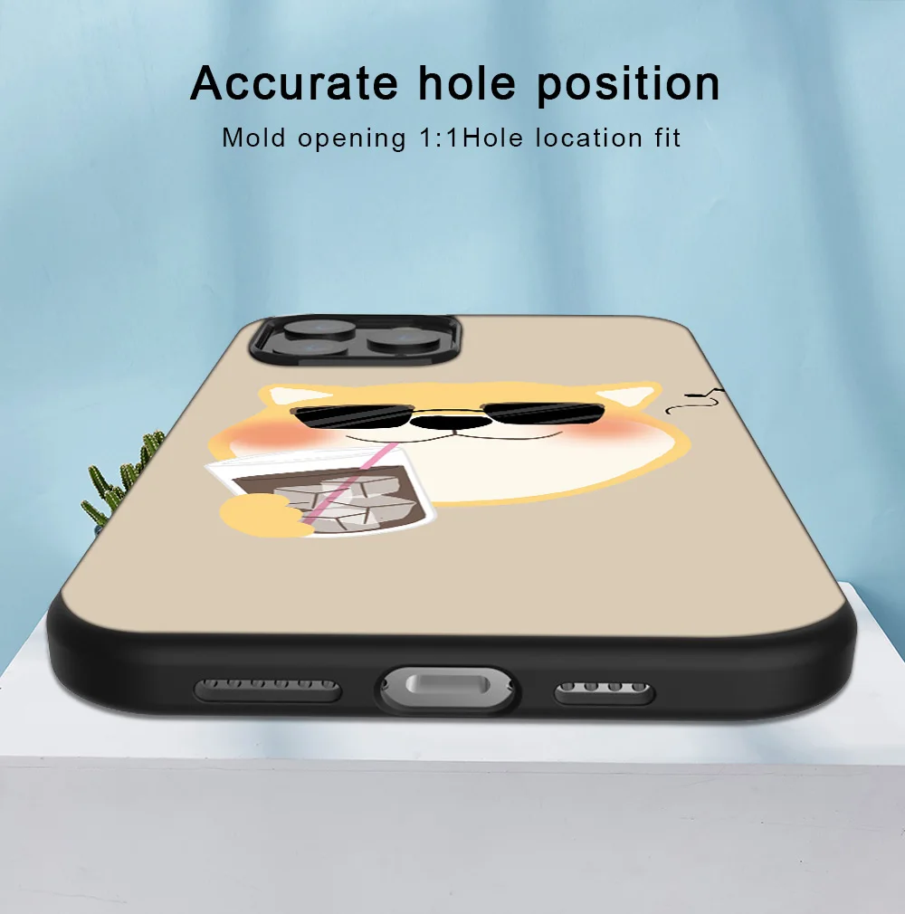 

Cute Dog Corgi Cover For iPhone 12 Pro 11 Pro Max SE 2020 X XR XS 7 8 6s Plus Phone Cases Matte Black TPU Soft Coque Capa Funda