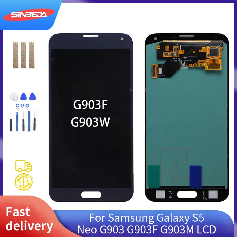 ЖК-дисплей 5 1 дюйма Super AMOLED для Samsung Galaxy S5 NEO G903 G903F G903M сенсорный экран с