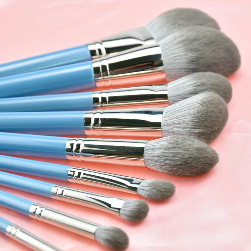 

2021 Internet Hot Sale 13 Series Makeup Brush Set Microcrystalline Silk Hair Pack Loose Paint Bevel Trimming Blush Flame