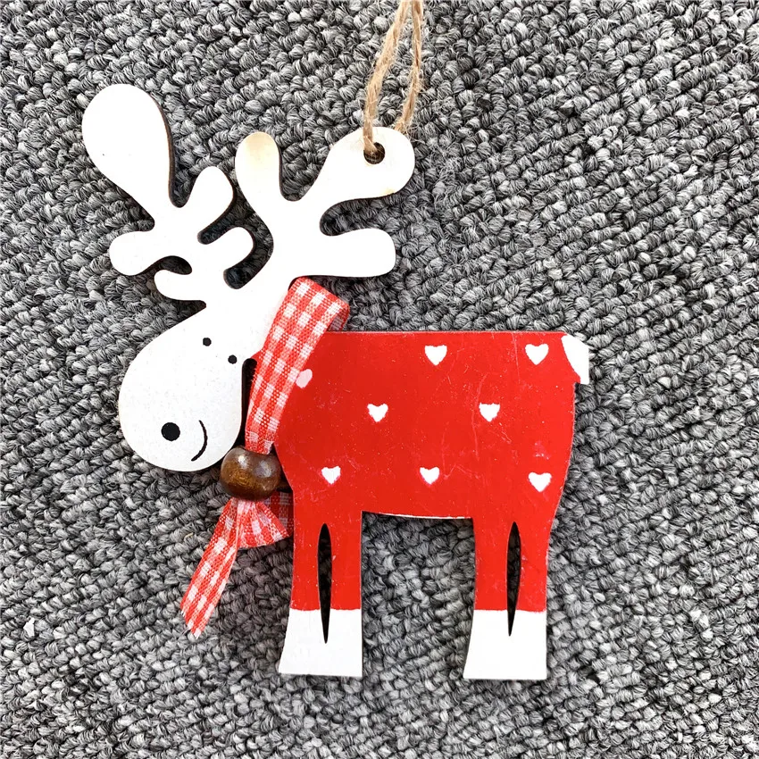 

Деревянные рождественские подвески олени