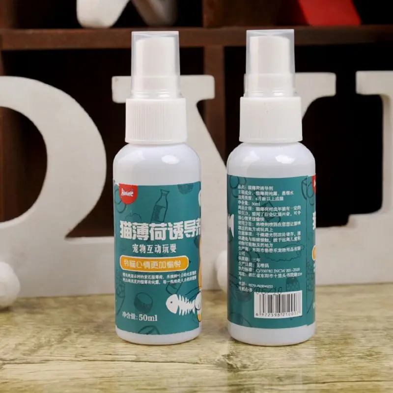 50 мл кошка кошачья мята спрей игрушка для тренировки питомца органический