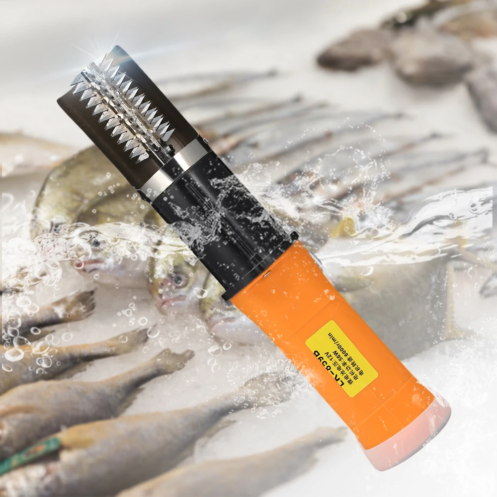 Новая электрическая щетка для удаления рыбы водонепроницаемая рыбьей кожи терки