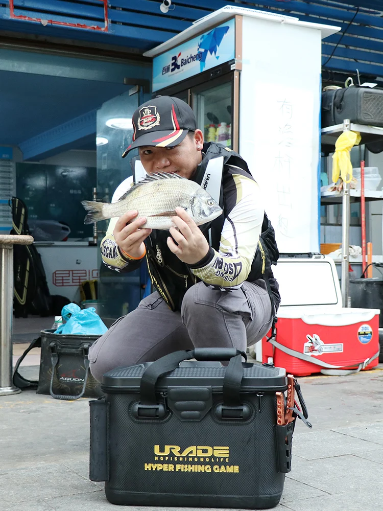 

Durable Thickened EVA Fishing Box Waterproof Tackle Storage with Rod Holder Large Capacity Organizer & Carrying Bag Available