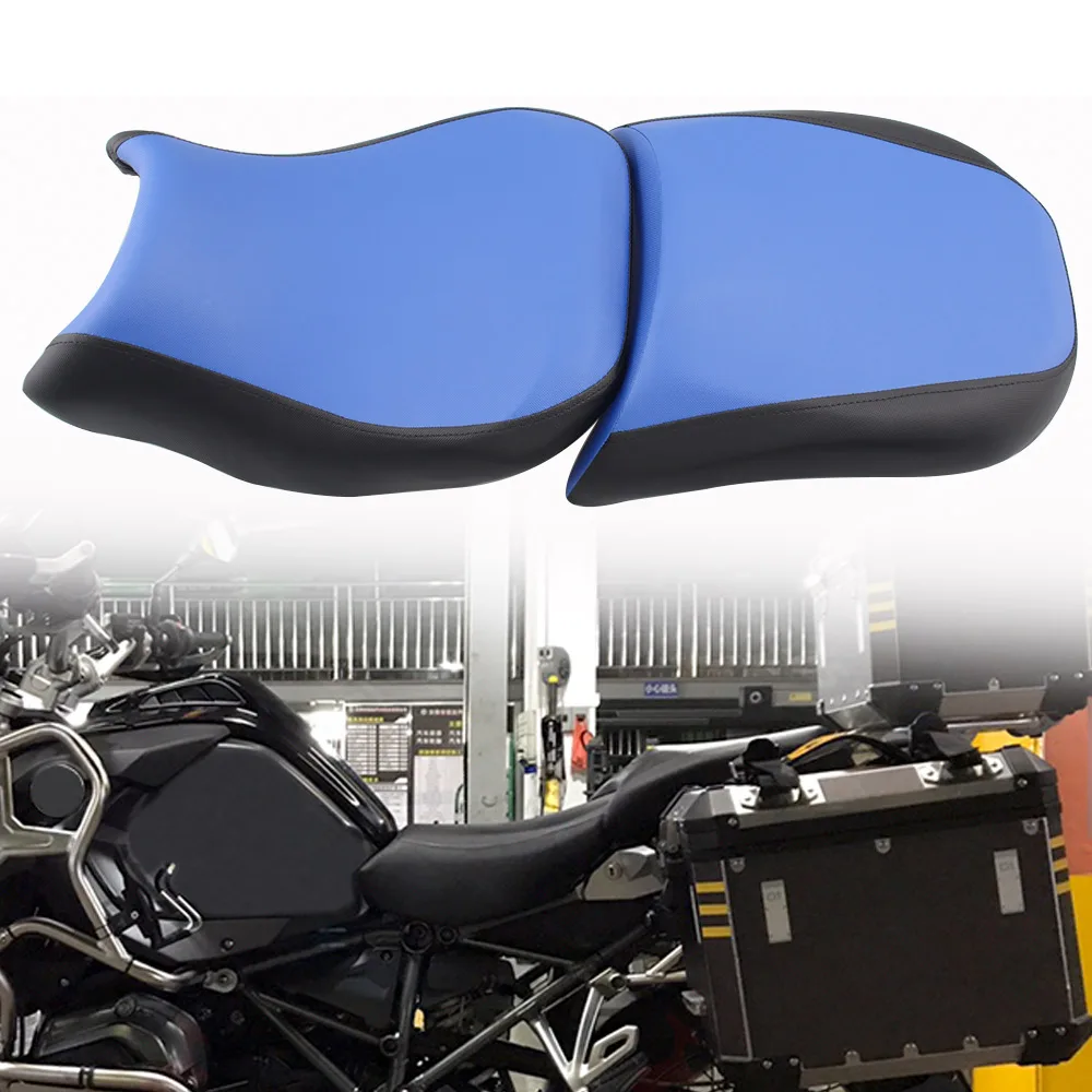 

Blue Motorcycle Front Seat Rear Passenger Cushion Rider Seat For BMW R1200GS 2013-2017 MotorBike Seat Cushions R1200GS