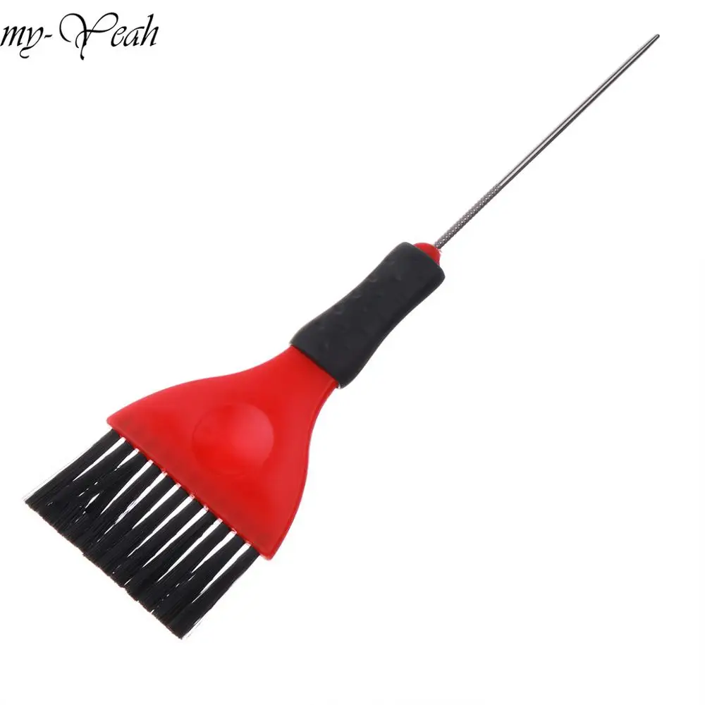 Пластиковая ручка с хвостом расческа для окрашивания волос профессиональная