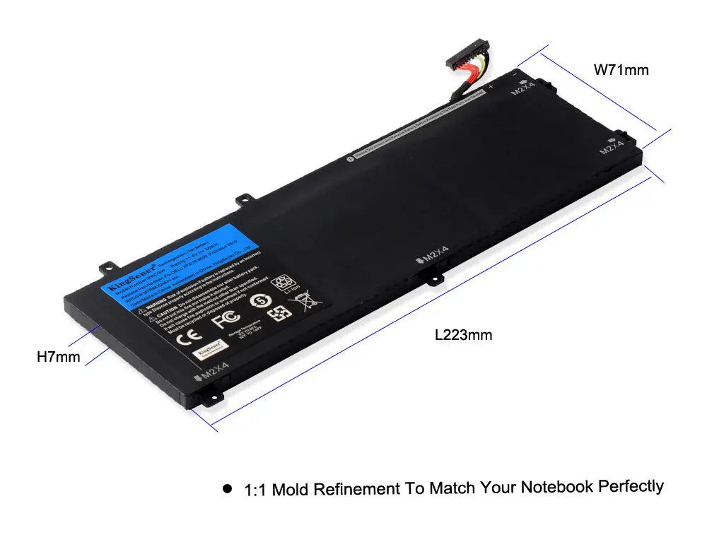 KingSener RRCGW Новый аккумулятор для ноутбука Dell XPS 15 9550 Precision 5510 Series M7R96 62MJV 11 4 V 56WH