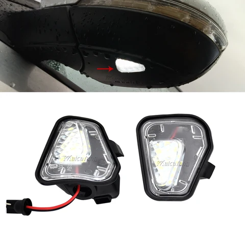 Для Volkswagen VW Passat EOS CC Scirocco Jetta светодиодное боковое зеркало заднего вида, напольная лампа, люлька, добро пожаловать, автомобильные аксессуары