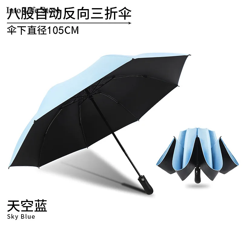 

Automatic Car Umbrella Men Rain Women Sun Folding Umbrella Reverse Clear Windproof Parasols Big Umbrellas Rain Gear Gift Ideas