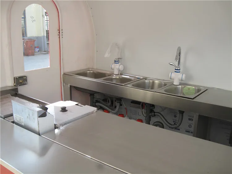 Заводская поставка уличная машина с двумя колесами 220 см для еды/тележка/Трейлер