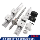 Стандартная обработка SFU1204 BKBF10 + блок подшипника SBR12UU + линейная опорная направляющая SFU1204