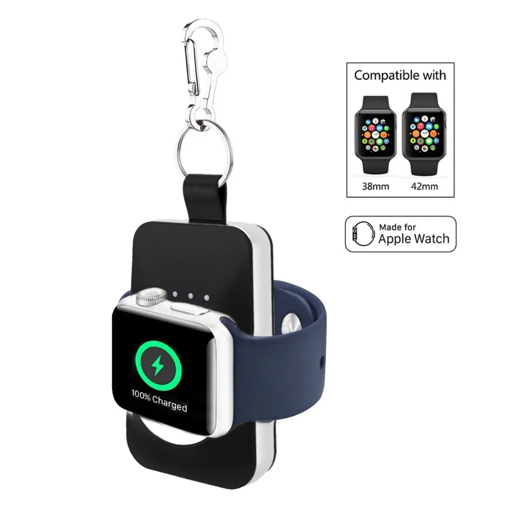 Портативное зарядное устройство для Apple Watch 5 4 3 2 1 QI Беспроводное магнитное power Bank