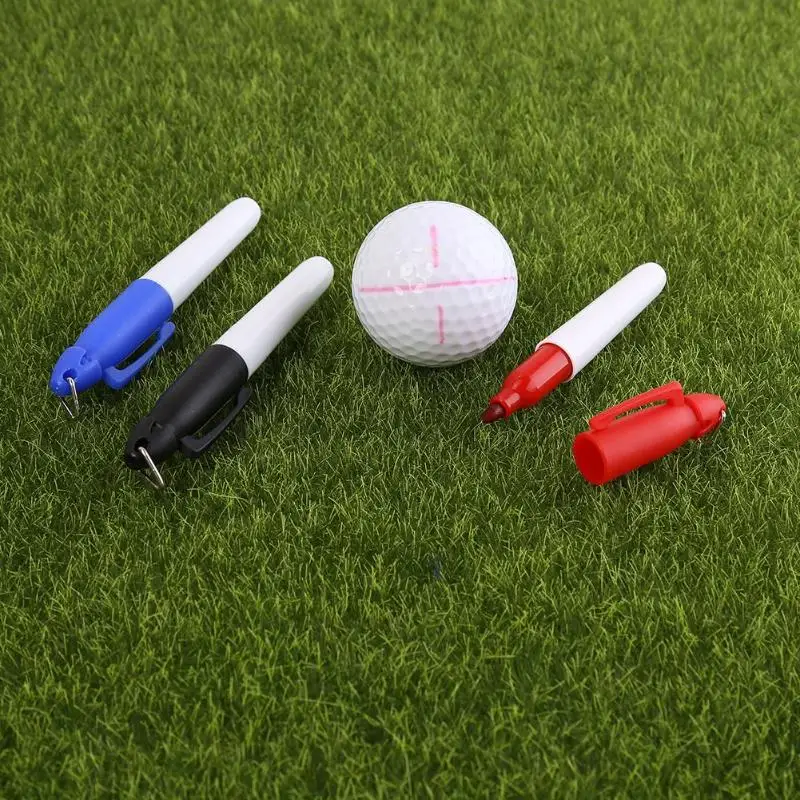 

Golf Ball Liner Marker Tool + Marker Pen Training Golf Accessories Practice Set`Golf Tools