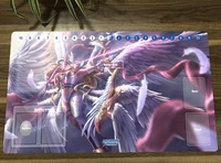 anime digimon duel playmat angewomon trading card game mat dtcg ccg mat 60x35cm mouse pad desk gaming play mat with free bag