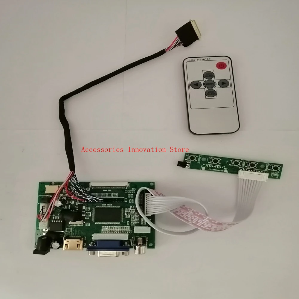 Новый комплект для монитора Φ HDMI + VGA 2AV плата драйвера контроллера 1366x768 40Pins ЖК