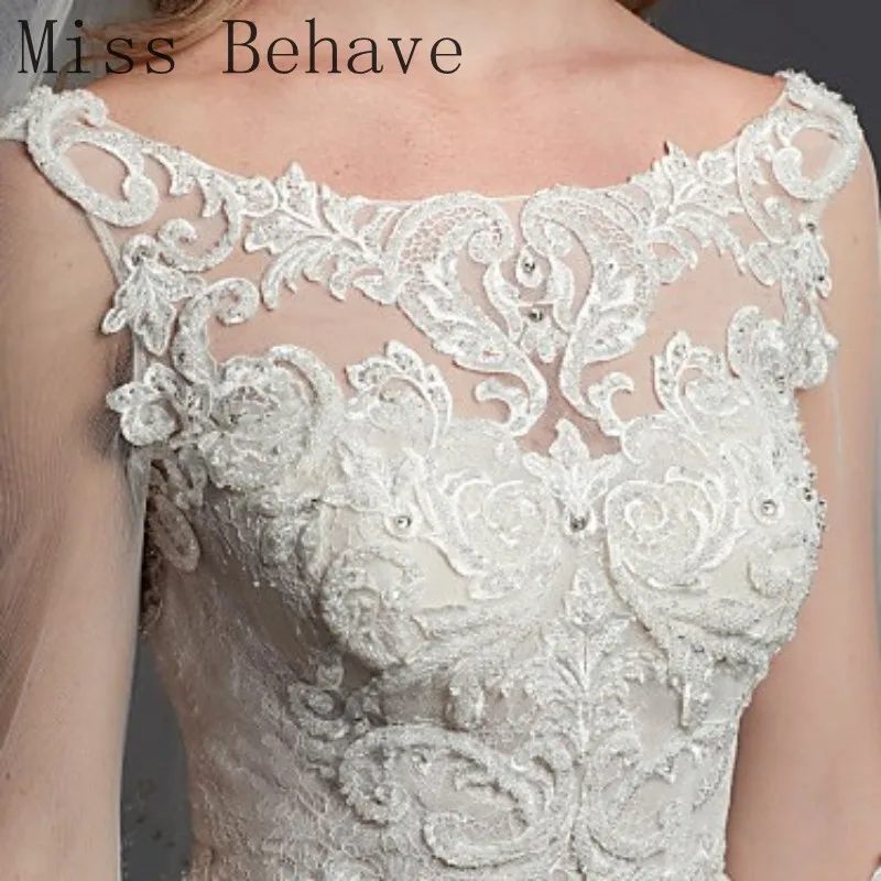 DD JYOY Long Sleeve Wedding Dress Mermaid Bridal Gown Elegant Scoop with Train Sexy Open Back | Свадьбы и торжества
