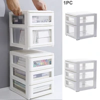 home office plastic storage drawers reusable bedroom desk organizer clear stackable kitchen bathroom display smooth cosmetic