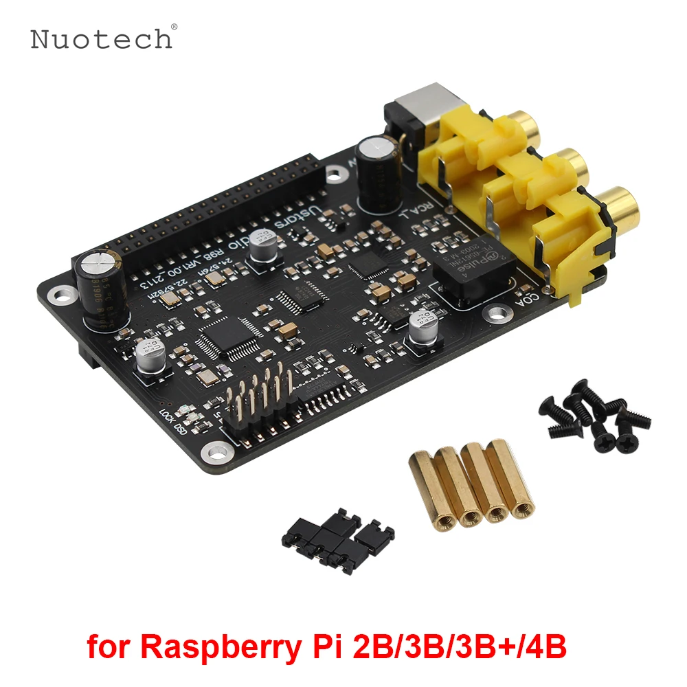 

Nuotech CS43198 Digital Decoder Board I2S 32bit/384K DSD256 DOP128 Sound DAC for Raspberry Pi 2B 3B 3B+ 4B