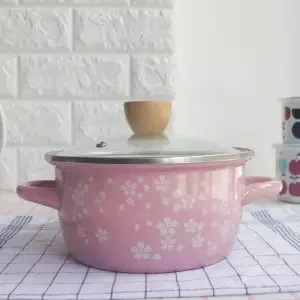 Кухонная кастрюля для быстрого приготовления утолщенная 24 см эмалированная суповая кастрюля 2L3L4L Кастрюля Сковорода горячий горшок набор кухонной посуды кухонная посуда - Цвет: 20cm 2.8L
