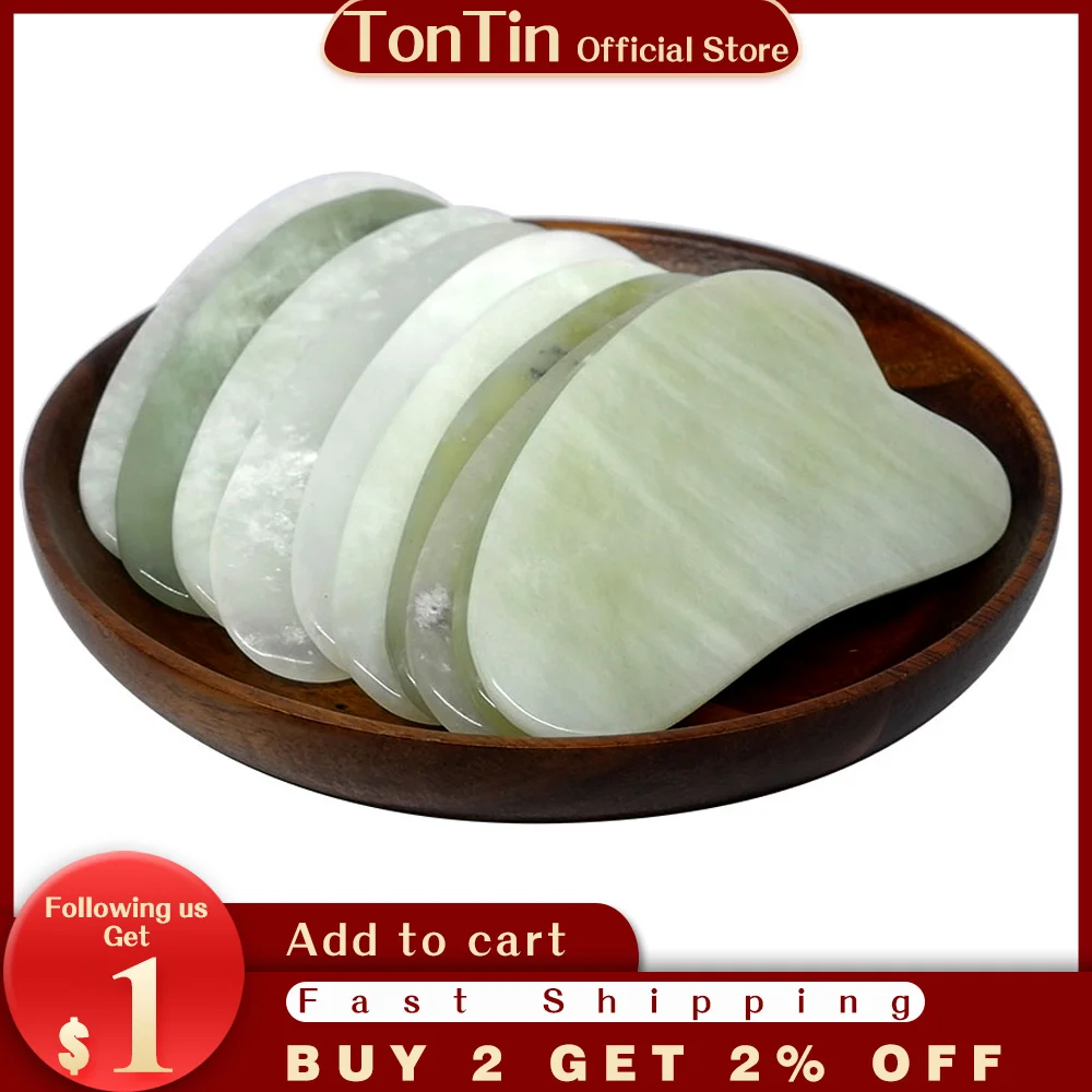 100% Natural Jade Big Size Triangle Guasha Scraping Board Beauty Salon Massage Plate Good Quality 10pcs/lot