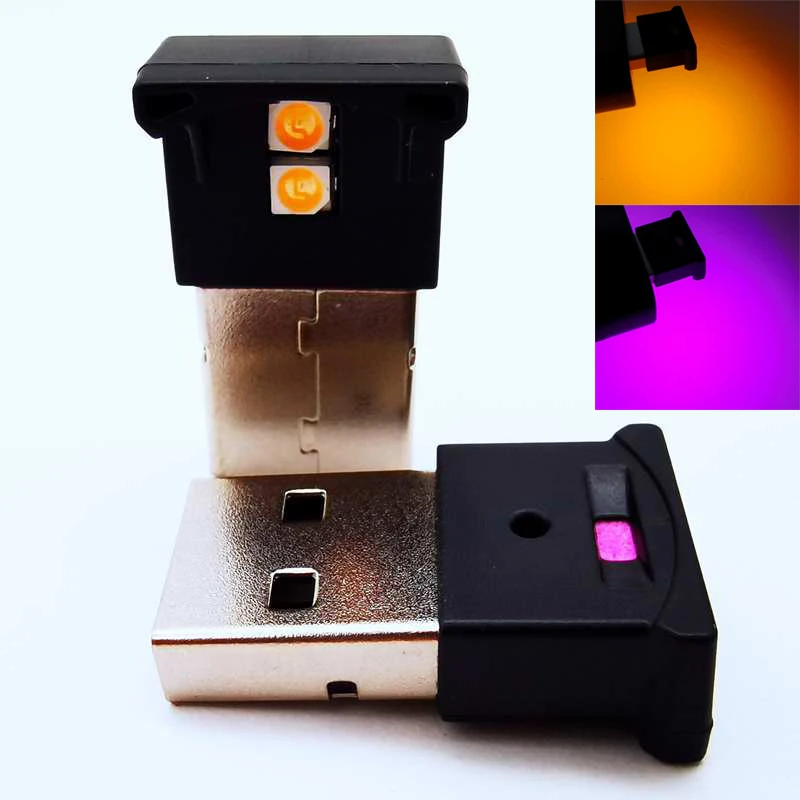 

1PCS USB LED Car Light Auto Interior Atmosphere Light Colorful Decorative Lamp